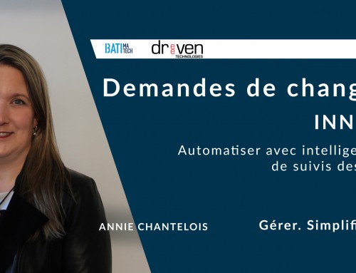 Dreeven, gestionnaire de demandes de changements , finaliste PitchTech Innovation Construction de Batimatech!